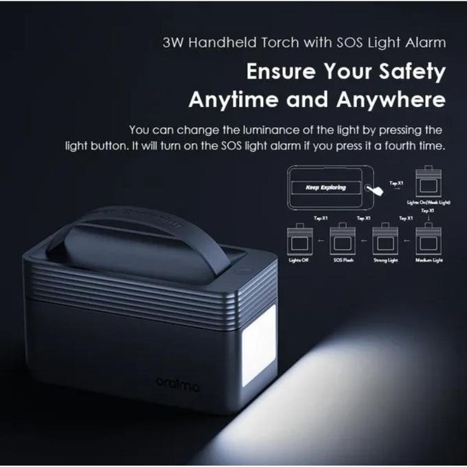 Oraimo PowerBox 5 sorties haute capacité 60 000 mAh 22,5 W, batterie externe