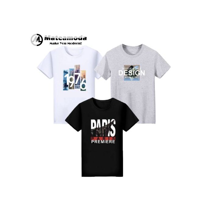 Lot de 3 T-shirts imprimés