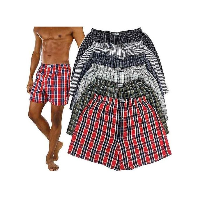 Lot de 6 boxers homme multicolores