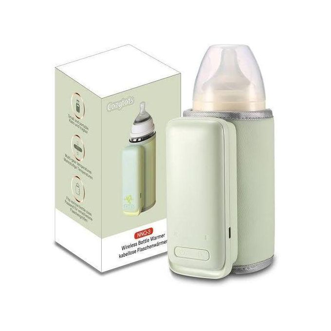 Chauffe-biberon sans fil pour les voyages, chauffe-lait portable avec lumière, température constante, rechargeable par batterie USB, sac chauffant pour lait bébé, utilisable en voiture, avec thermostat.