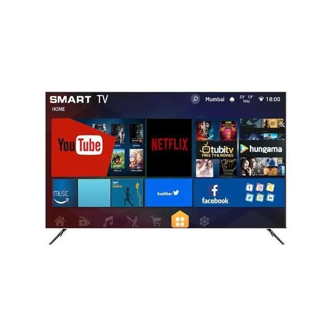Téléviseur intelligent Bravo 32 pouces Android HD LED sans cadre (Télévision gratuite) - Noir