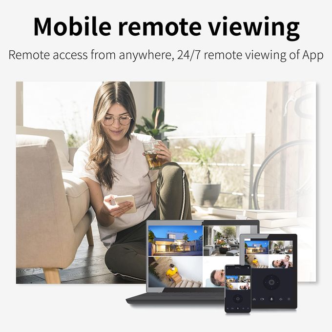 Caméra intelligente XLT 4G HD 1080p pour extérieur/intérieur, sans fil, Wi-Fi, compatible avec Alexa et l'Assistant Google/l'application Smart Life pour audio bidirectionnel, suivi automatique, vision nocturne, étanche IP66