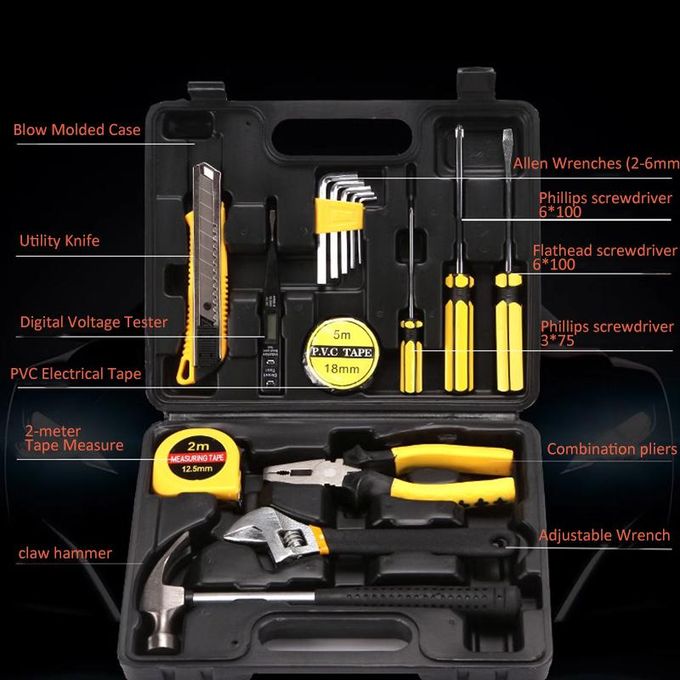 Malette d'outils complète 12 pièces