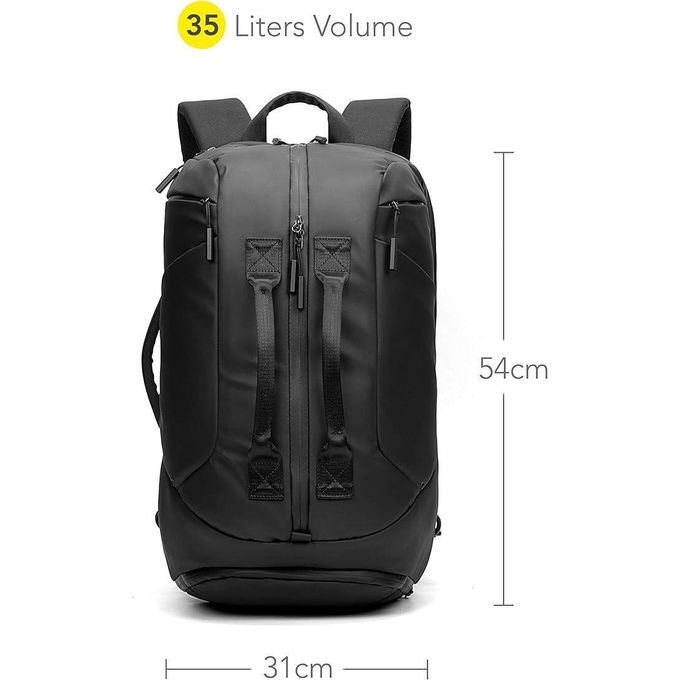 Sac de sport avec fonction sac à dos - Noir