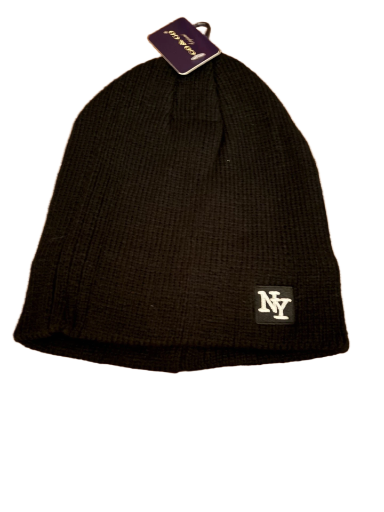 NY Black Beanie