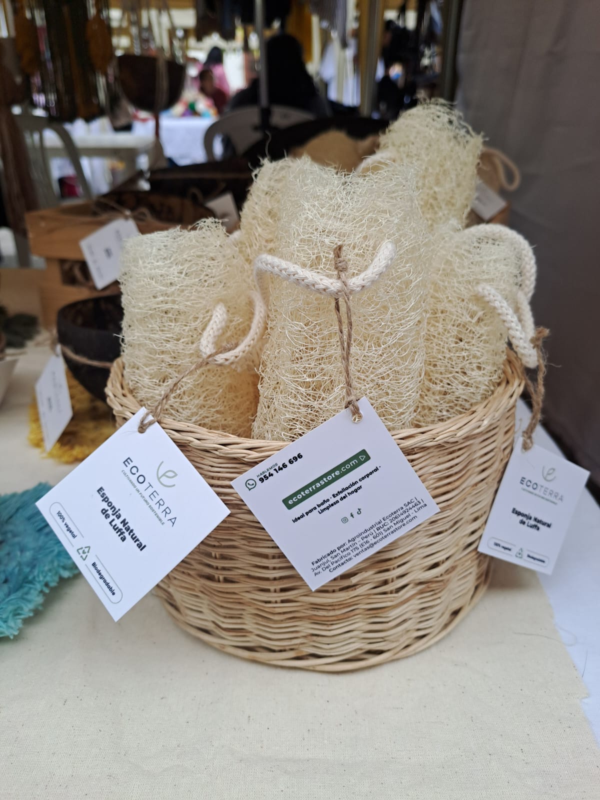 Esponjas de lufa natural pequeña