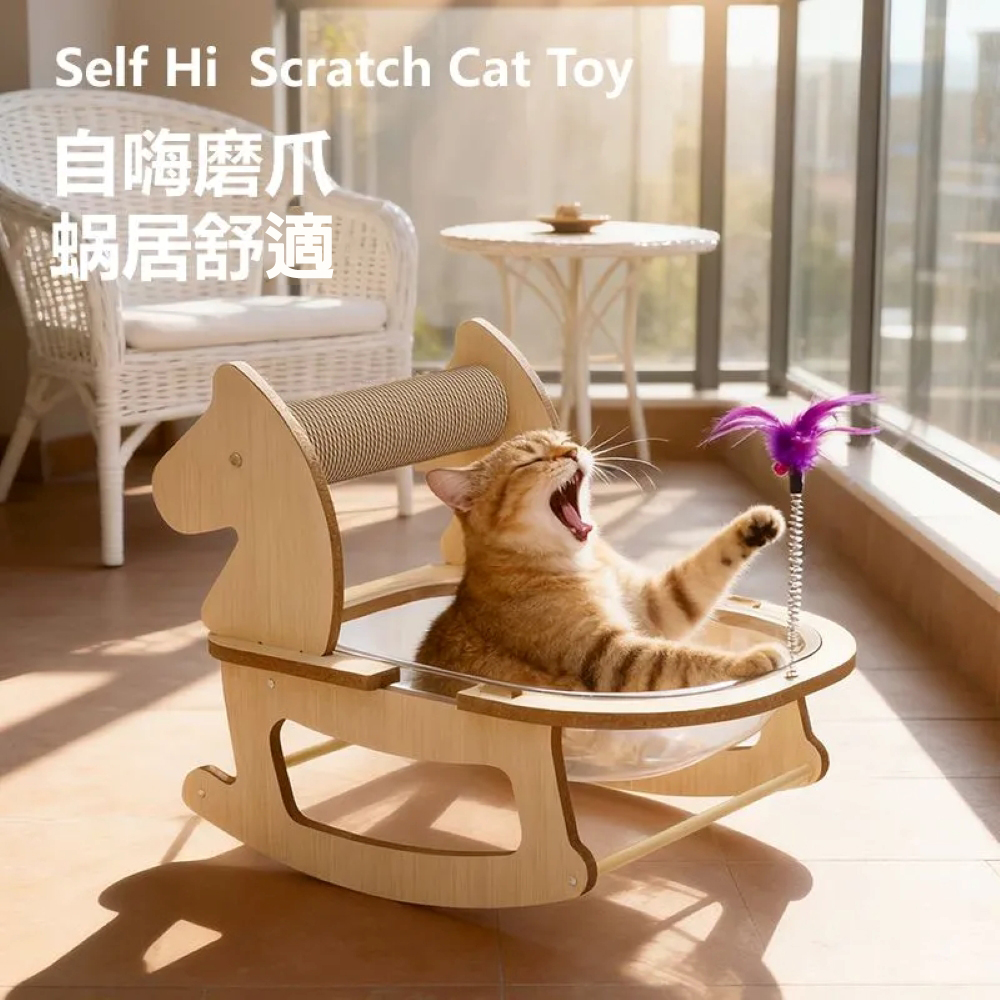 搖搖木馬-太空艙貓窩樂園