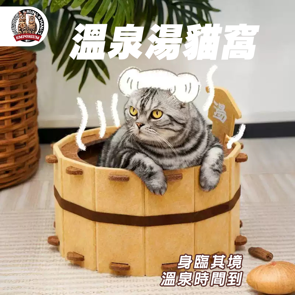 ♨️毛氈貓抓板溫泉湯窩