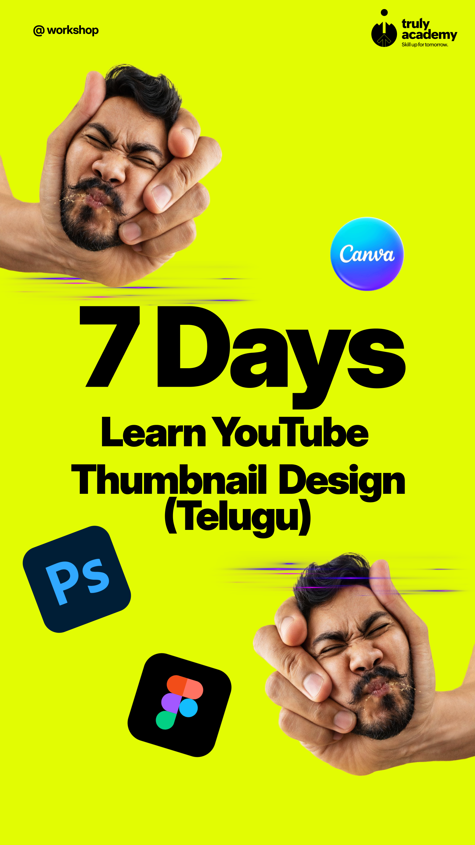 Learn YouTube Thumbnail Design in just 7 Days.