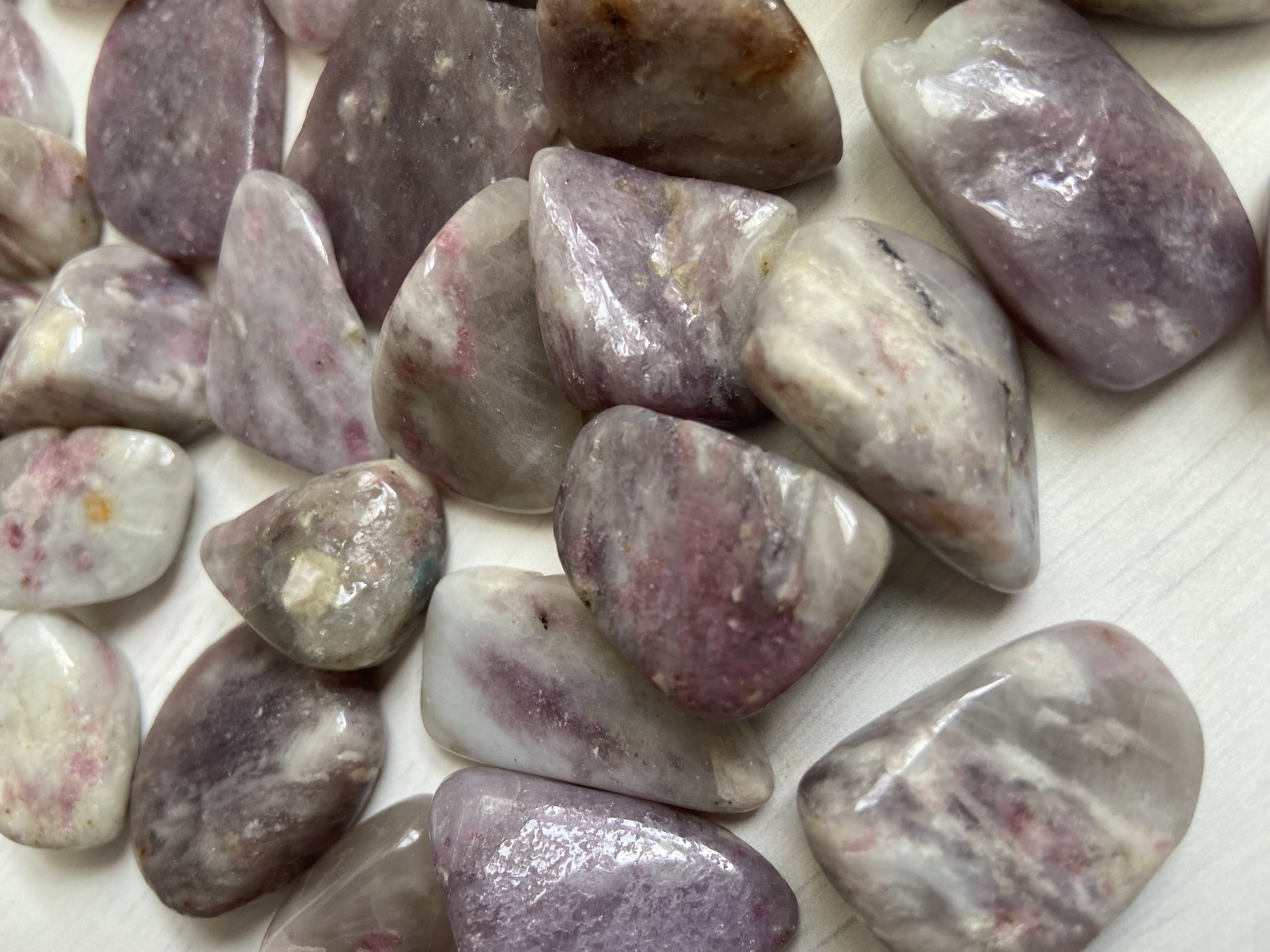 Lepidolite Tumbles