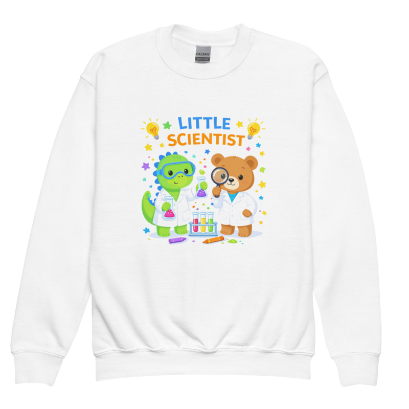 Little Scientist Sweatshirt I Adorable Science-Themed Sweatshirt for Young Explorers & Future Scientists I Kids Apparel