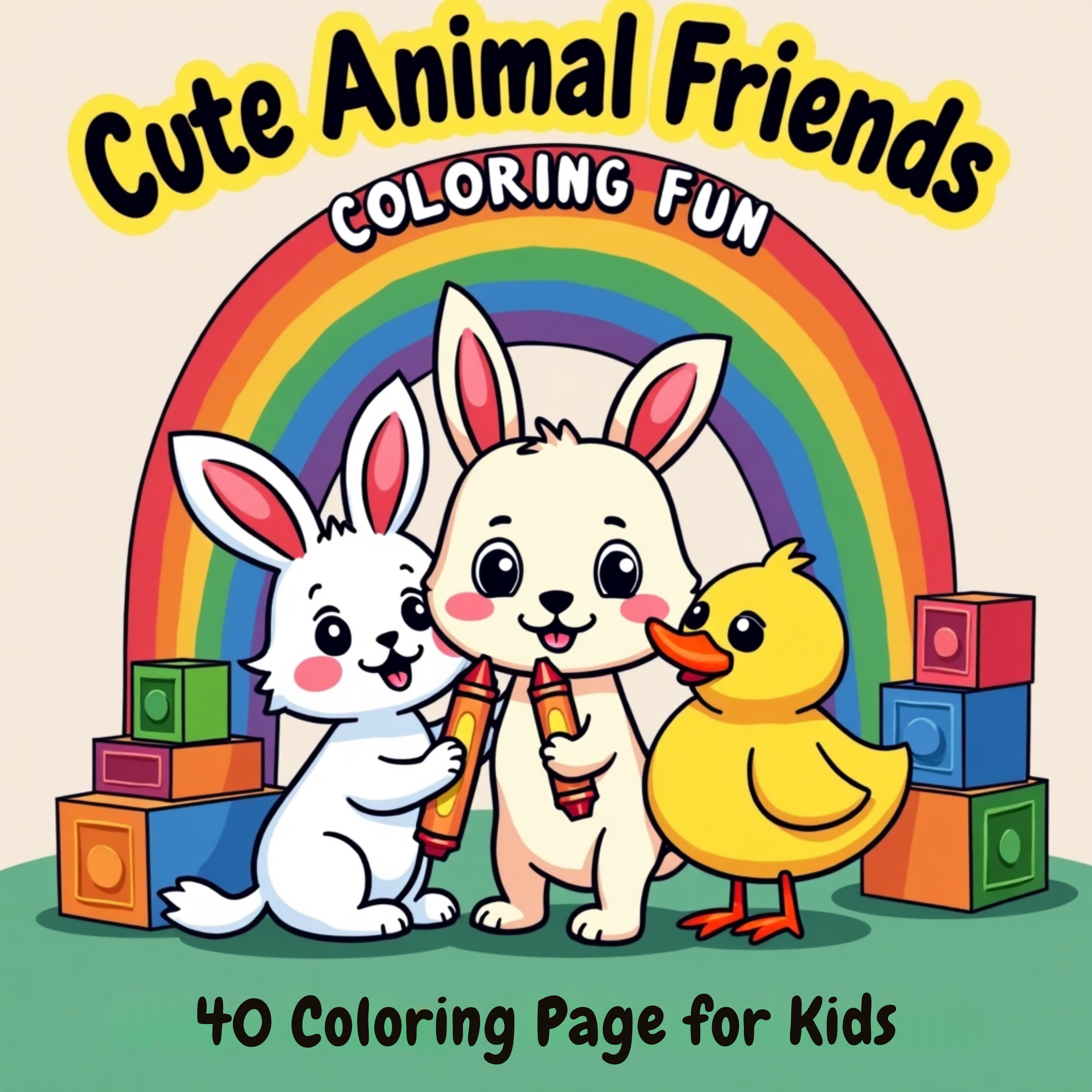 Coloring Pages for Kids Instant Download