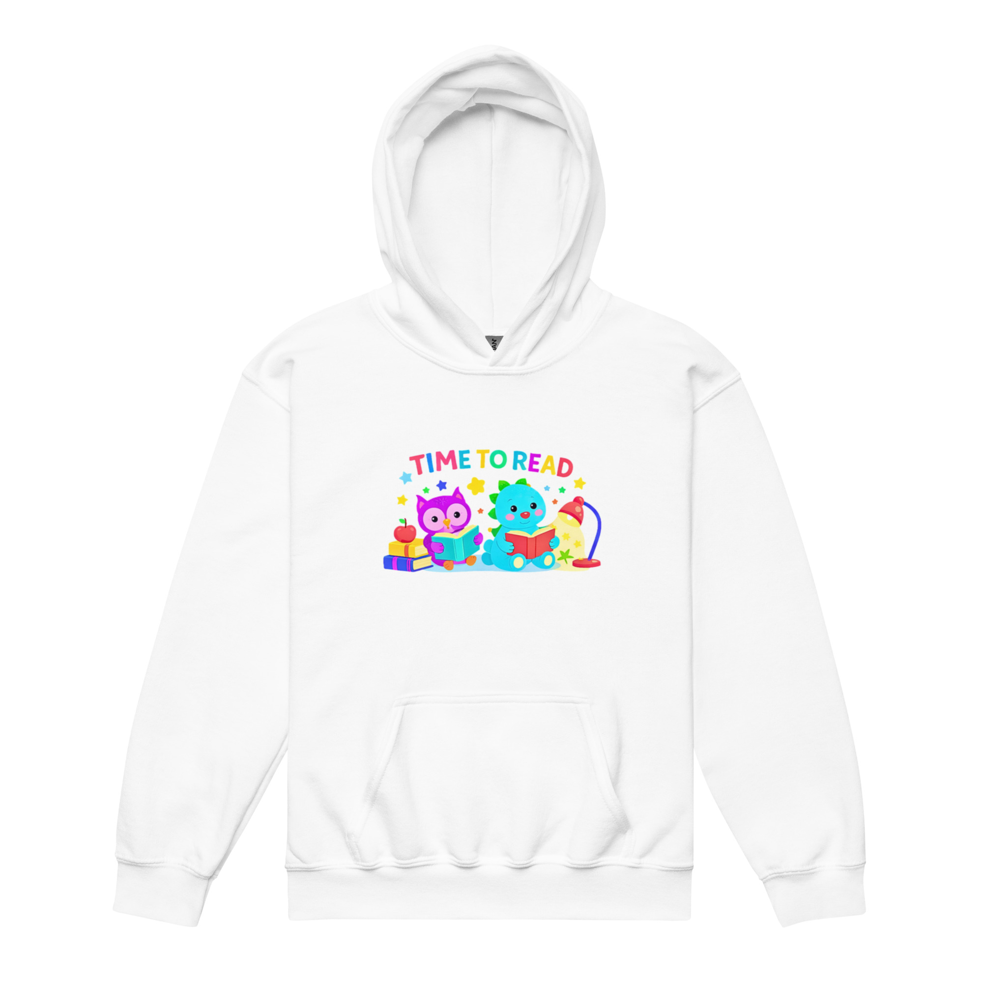 Cute Reading Animals Graphic Hoodie for Kids I Playful Kids Hoodie I  Motivational Kids Hoodie I Gift for Kids