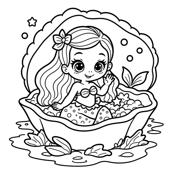 Magical Fairy, Mermaid & Unicorn Coloring Pages for Kids  I Coloring Pages for Kids I Instant Download
