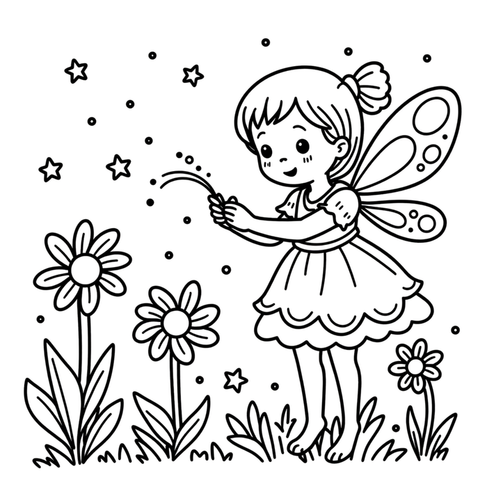 Magical Fairy, Mermaid & Unicorn Coloring Pages for Kids  I Coloring Pages for Kids I Instant Download