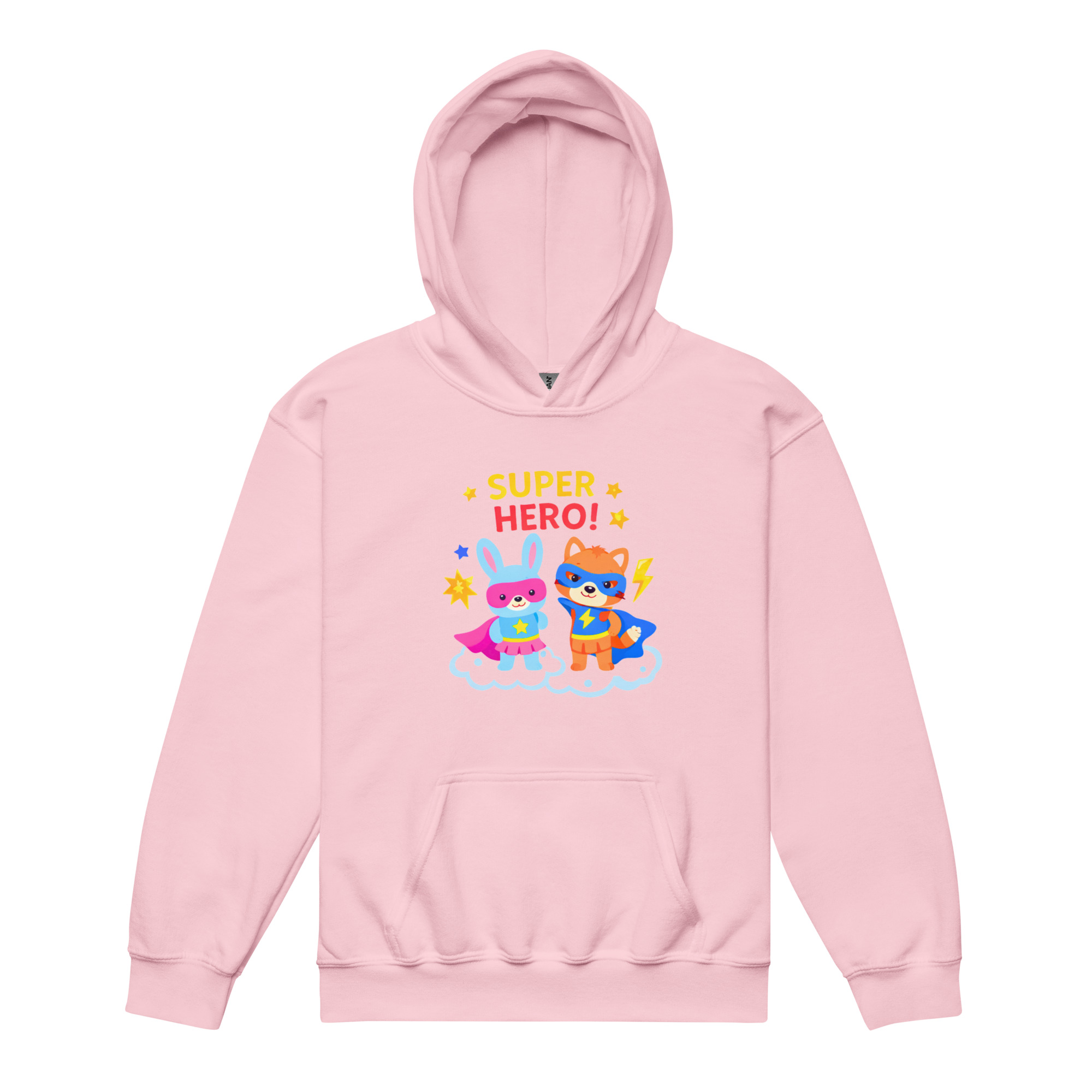 Super Hero Kids Hoodie – Cute Superhero Animal Hoodie for Girls & Boys | Fun Kids Sweatshirt