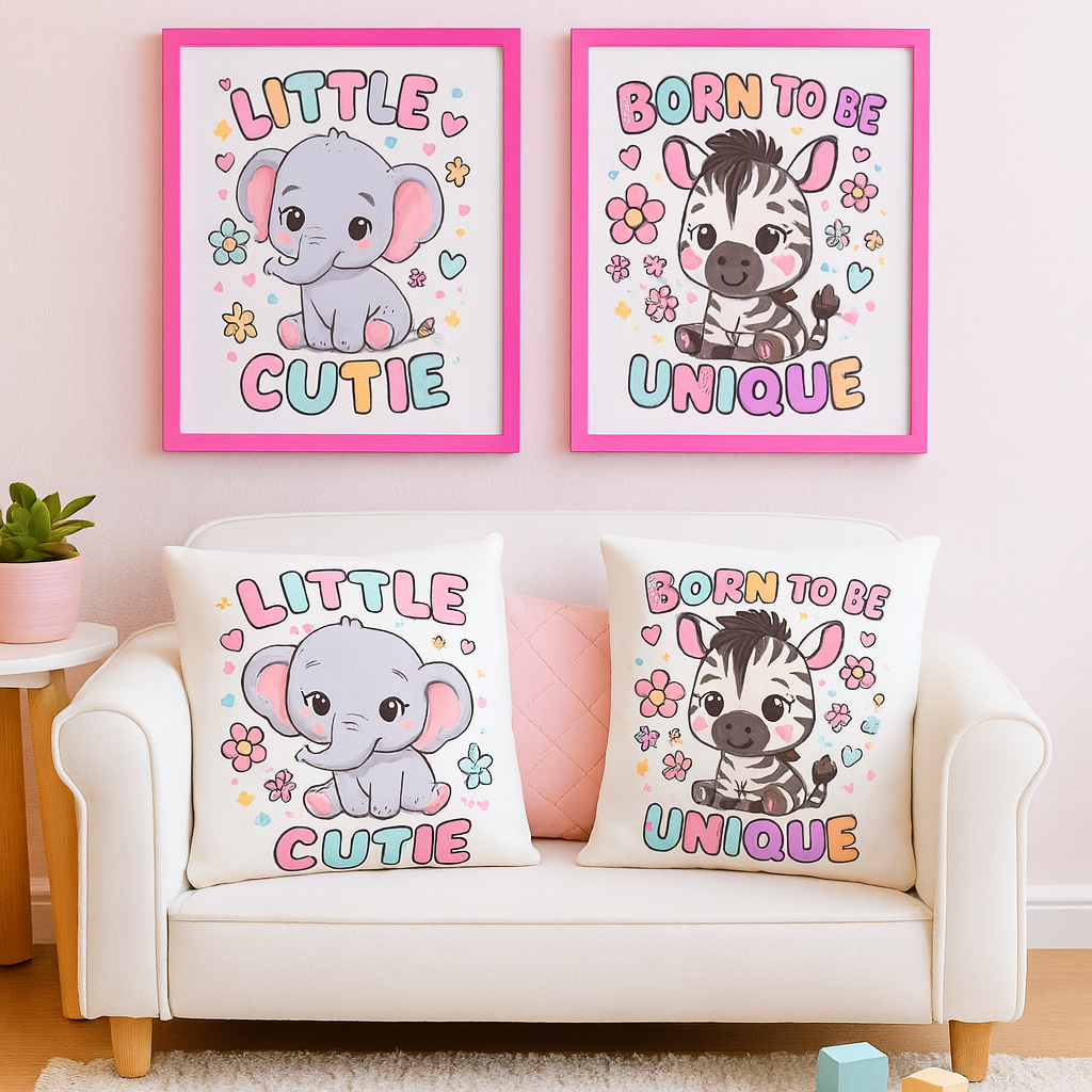 PremiuZebra Pillow – Cute Kawaii Animal Kids Pillow | Nursery Decor, Baby Room Gift, Pastel Safari Theme Cushionm Pillow