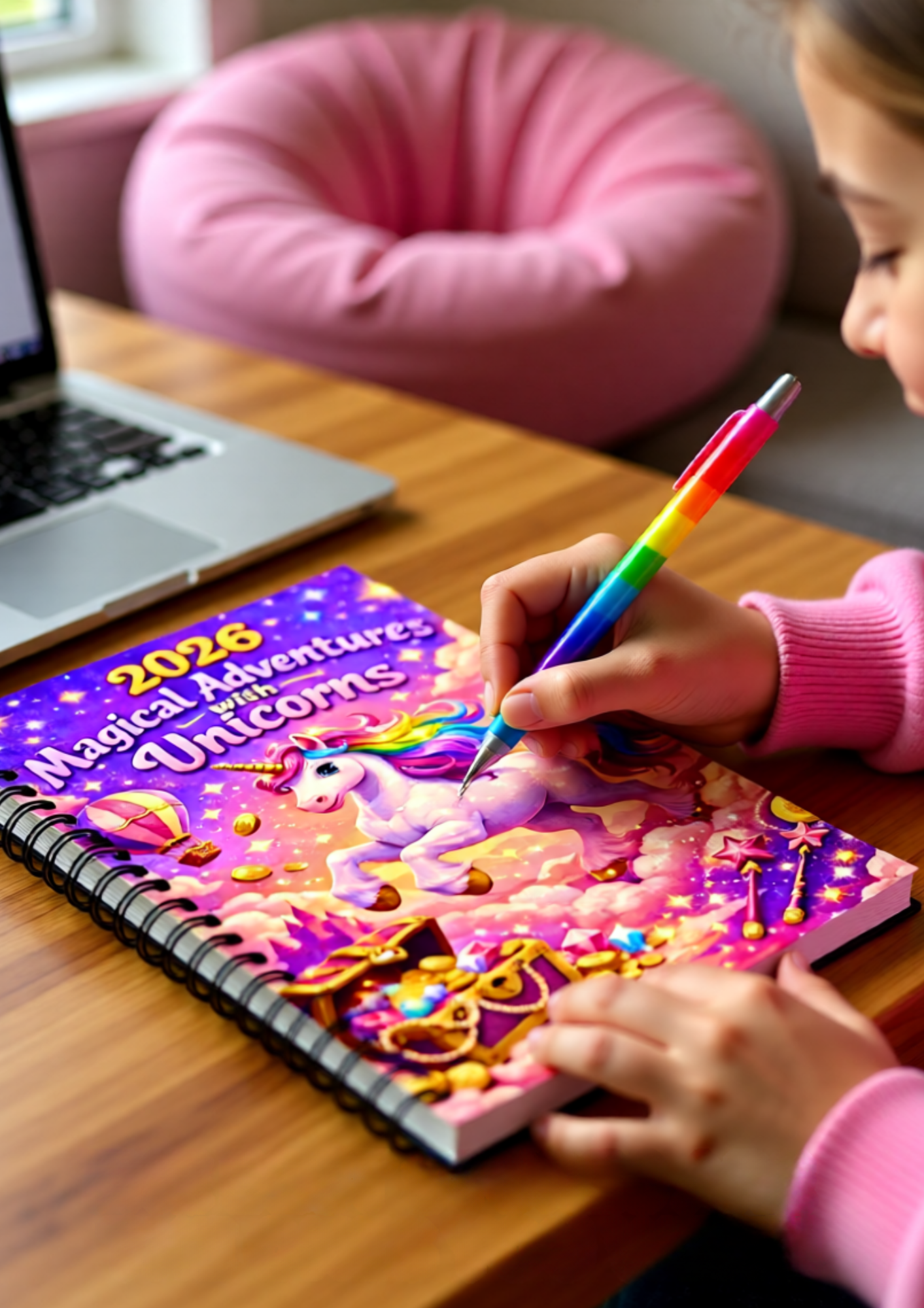 2026 Magical Adventures with Unicorns Notebook I A Sparkly Notebook for Dreams, Stories, Drawings & Magical Ideas