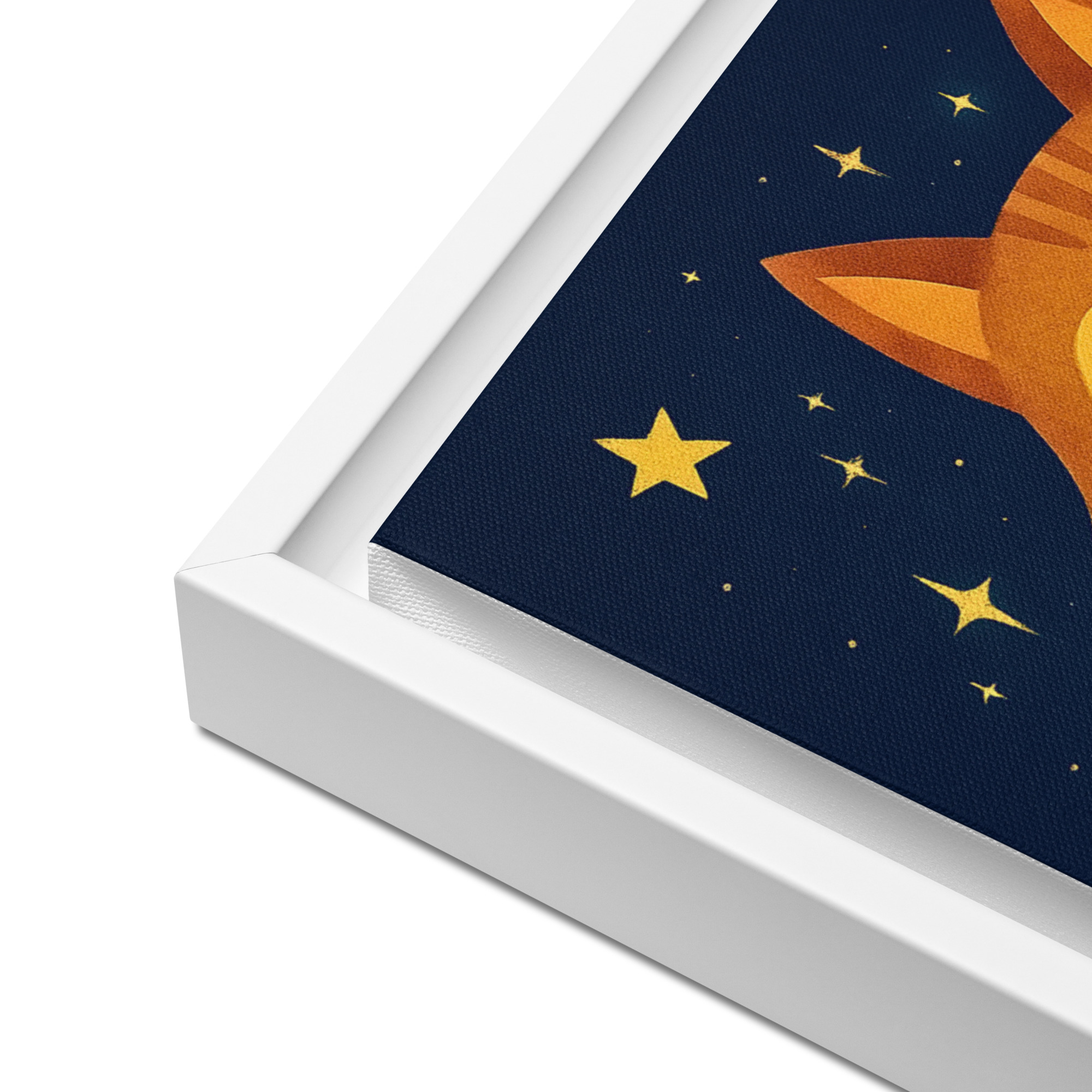 Cute Bedtime Fox Wall Art for Kids | Nursery Sleepy Animal Print | Night Sky Pajama Fox Decor for Baby & Toddler Bedroom