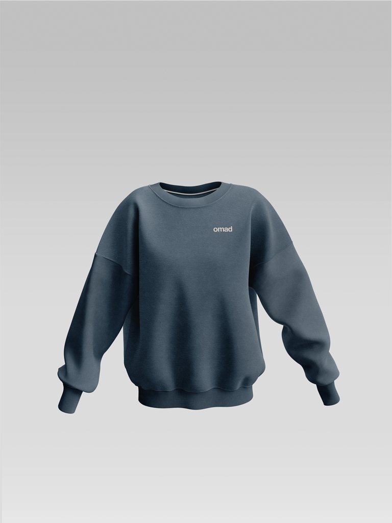 Oversized crew neck sweatshirt