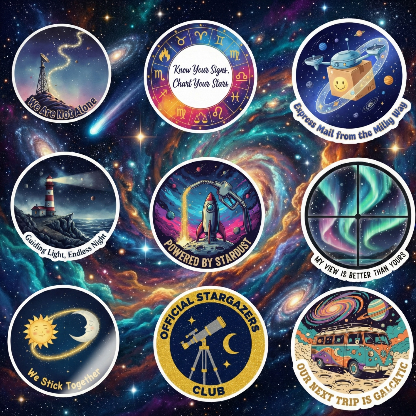 Celestial & Cosmic Dreams Stickers