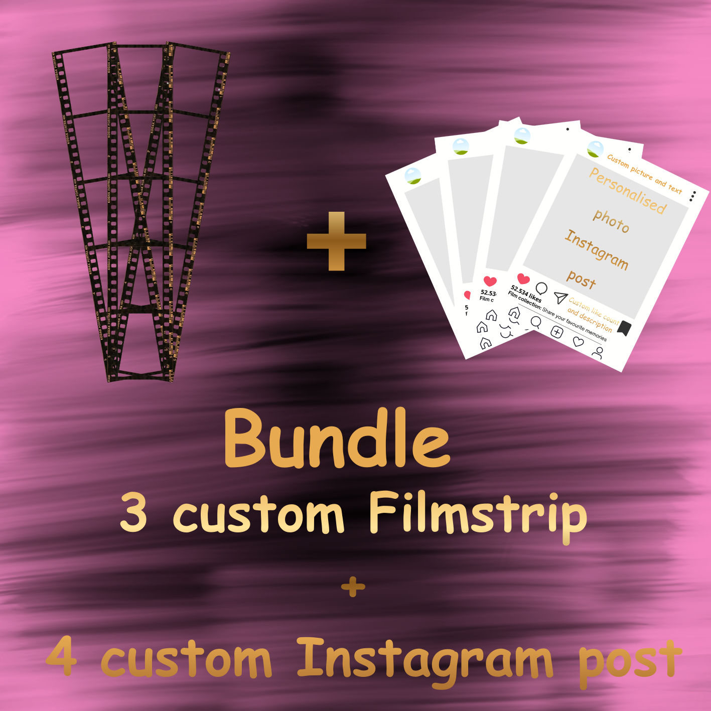 Custom Filmstrip and Instagram Post Bundle