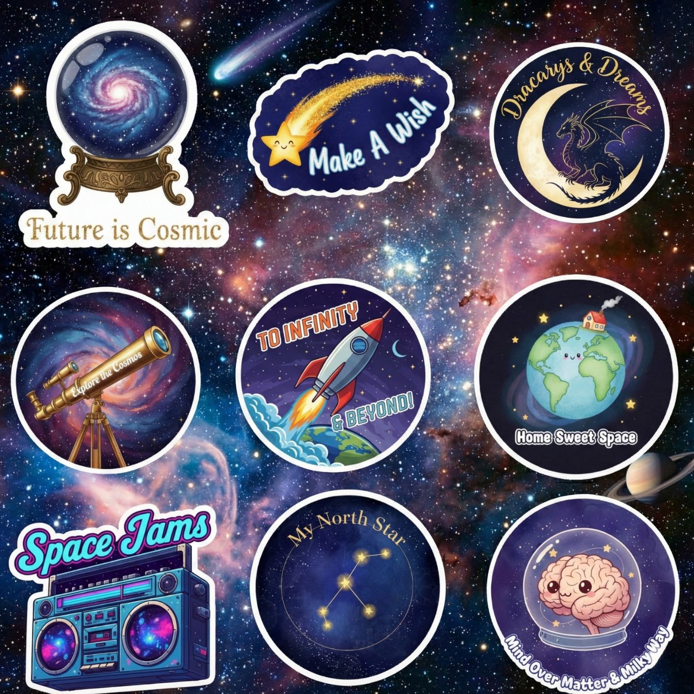 Celestial & Cosmic Dreams Stickers