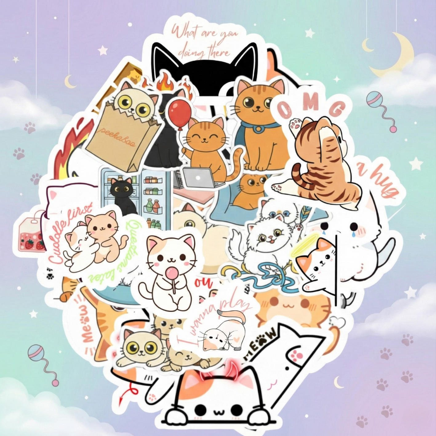 Cute Cat Stickers