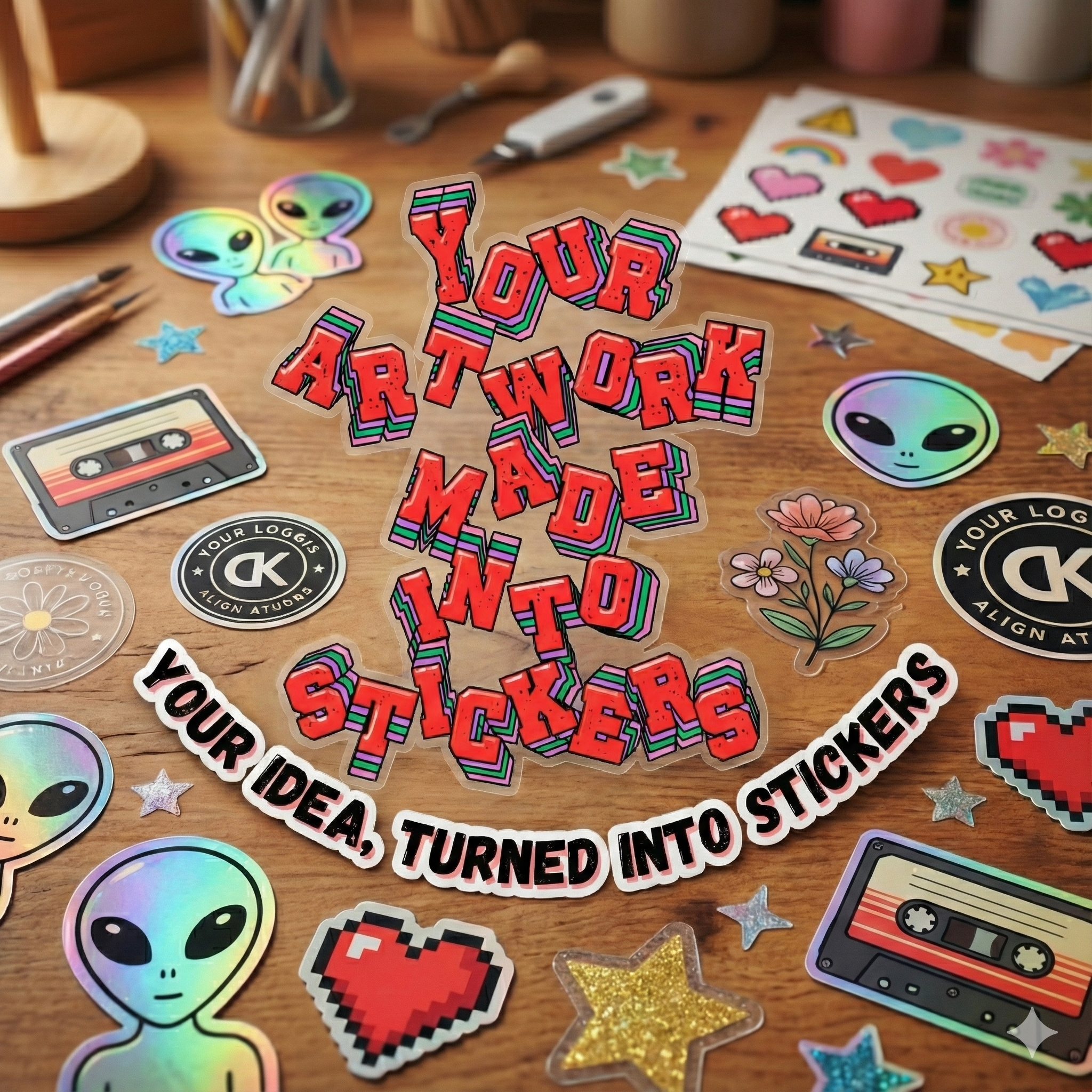 Custom-made stickers