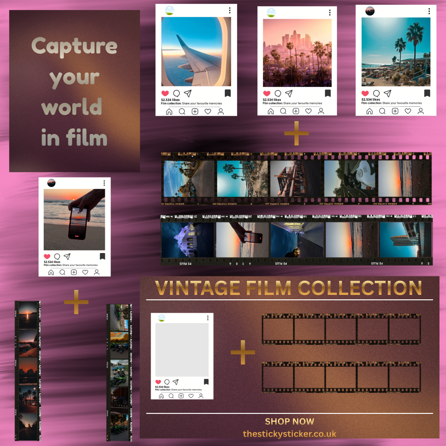 Custom Filmstrip and Instagram Post Bundle