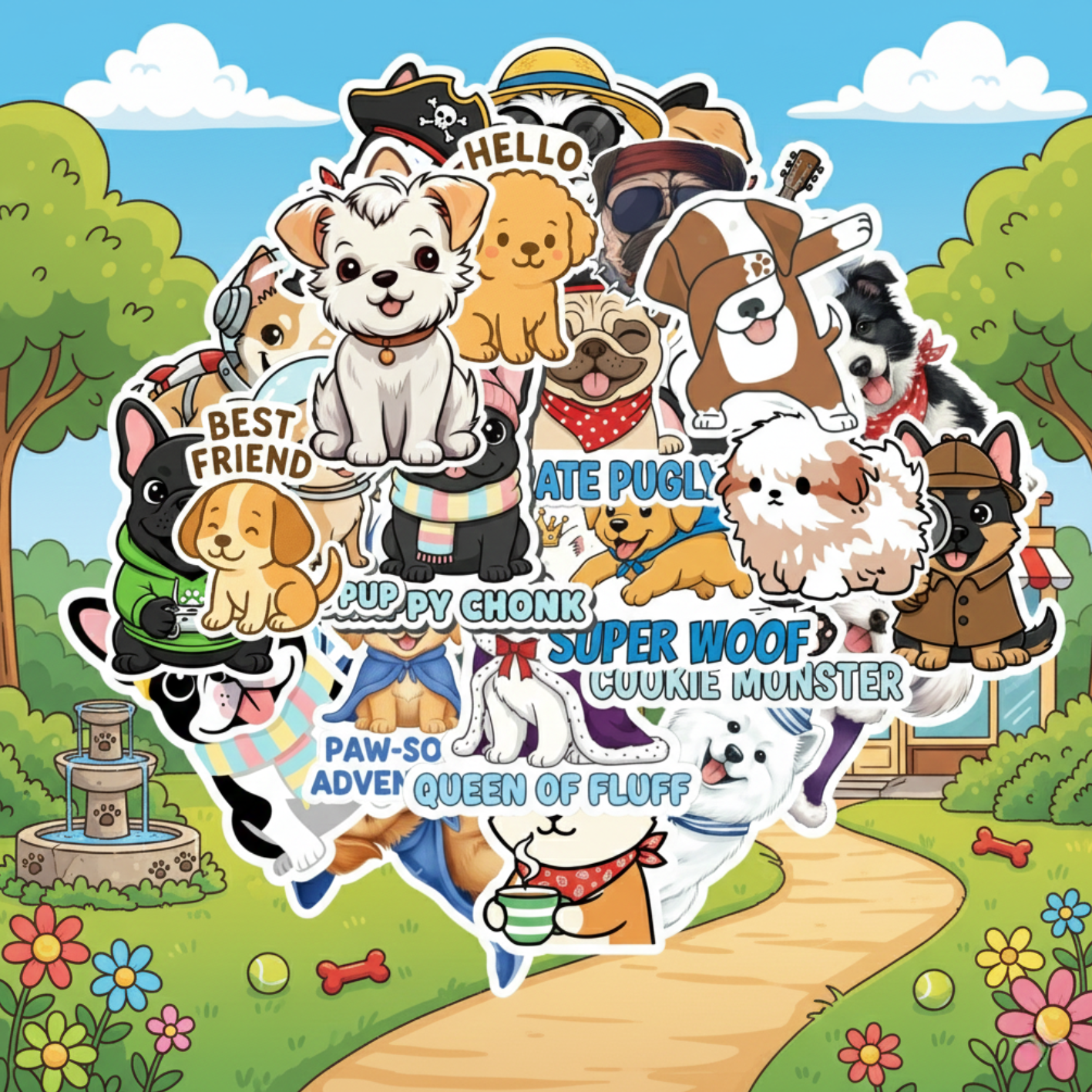 Cute Dog Stickers