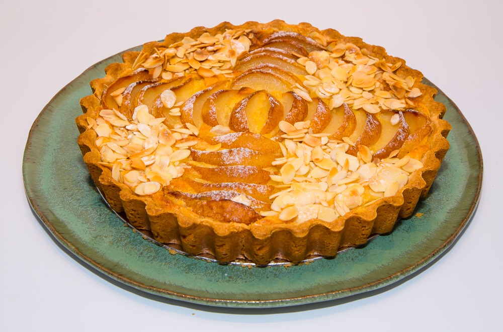 Torta de Pera com Amêndoas Laminadas