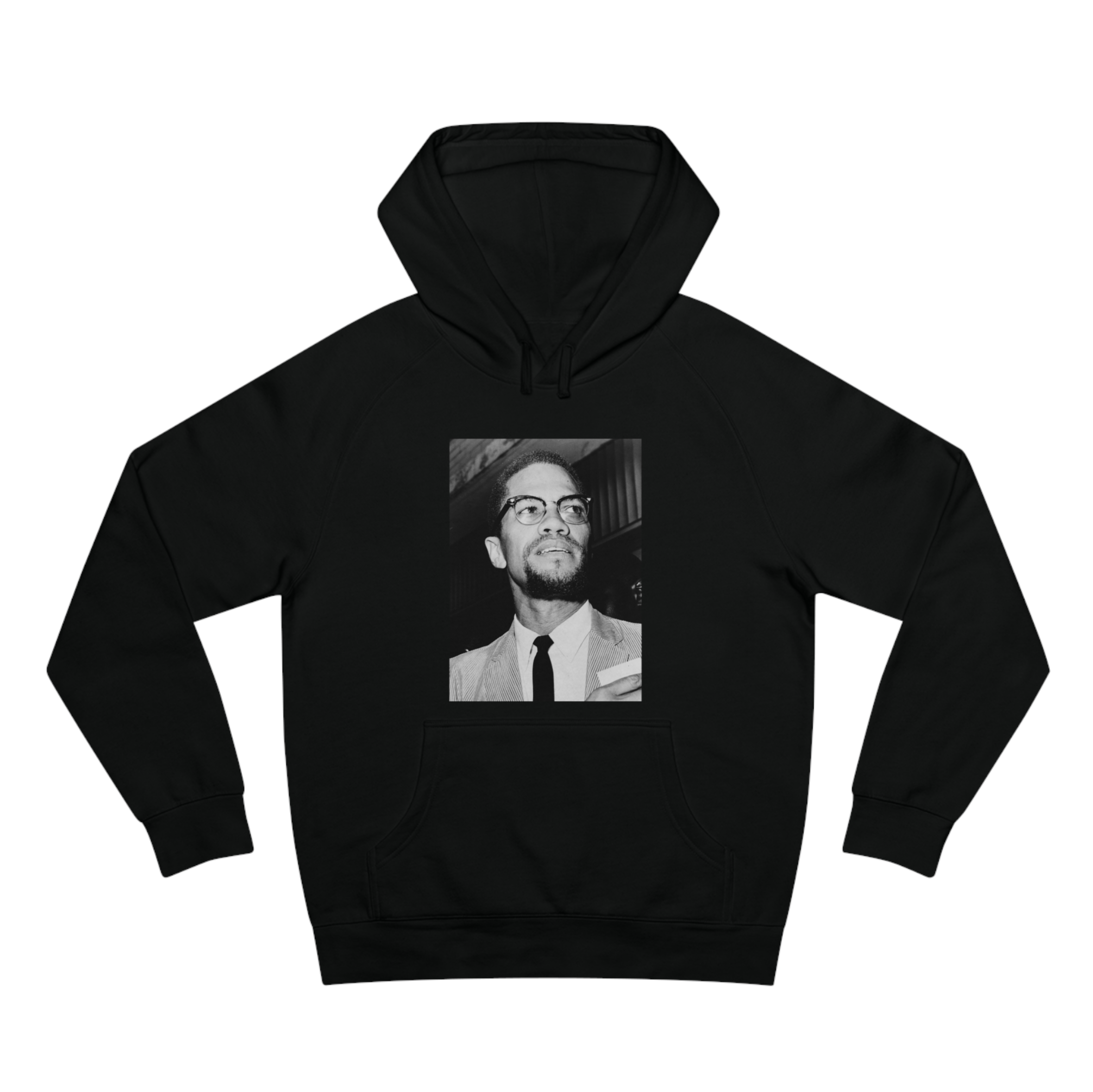 Sweat à capuche Hommes imprimé Malcolm X