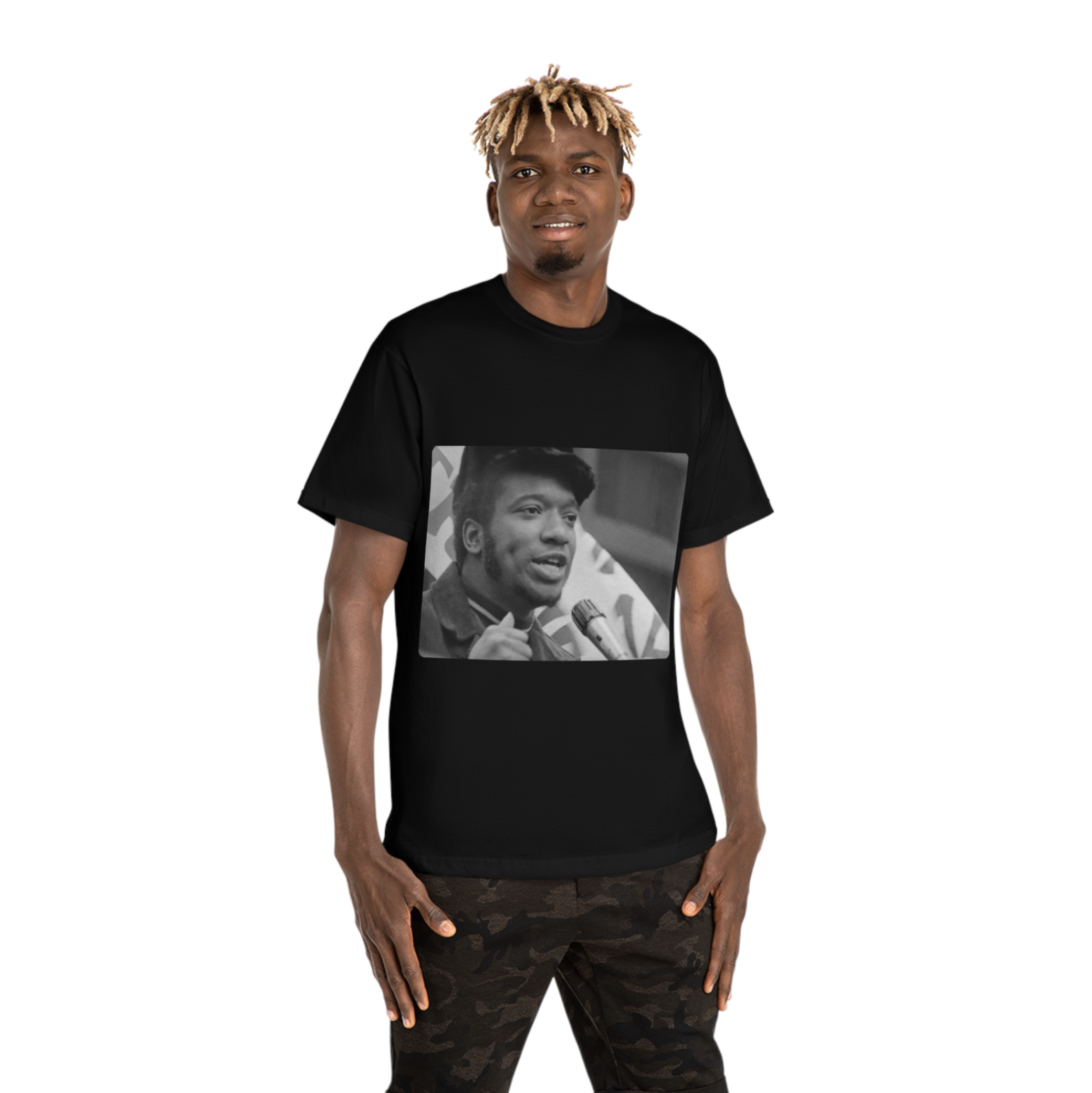T-shirt noir imprimé Fred HAMPTON
