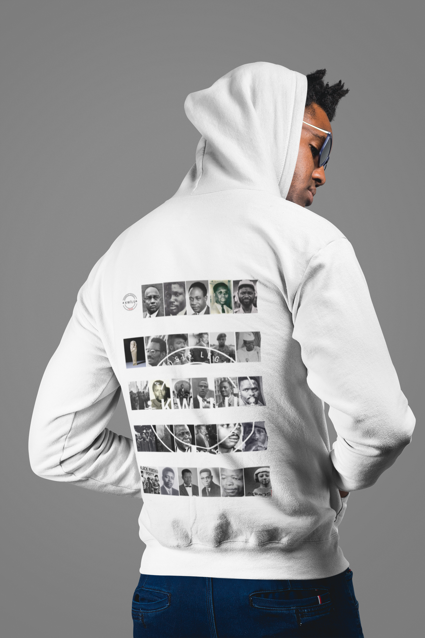 Sweat à capuche MIXTE Mosaïque LEADERS