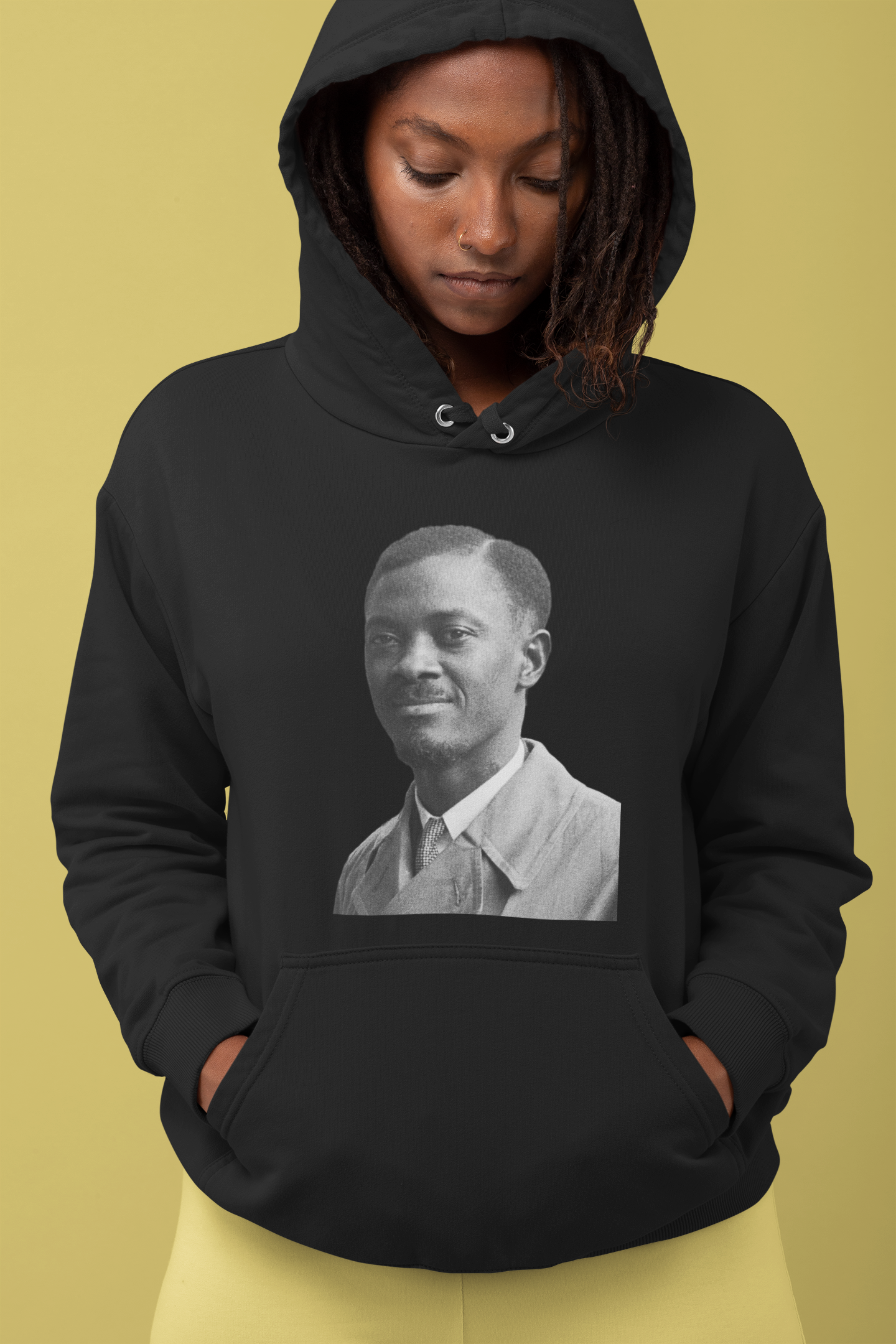 Sweat à capuche Femme imprimé Emery Patrice LUMUMBA