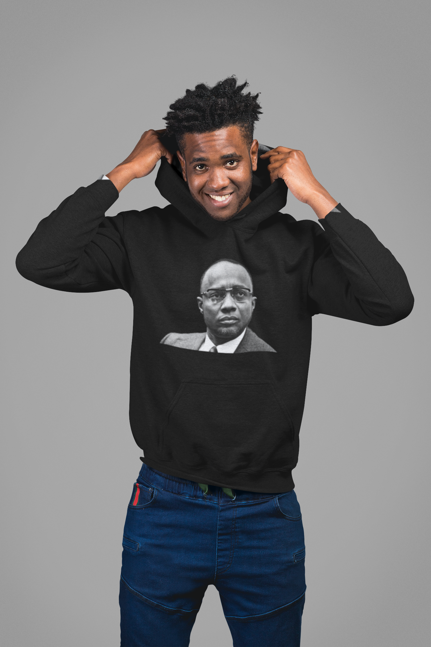 Sweat à capuche Homme imprimé Amilcar CABRAL