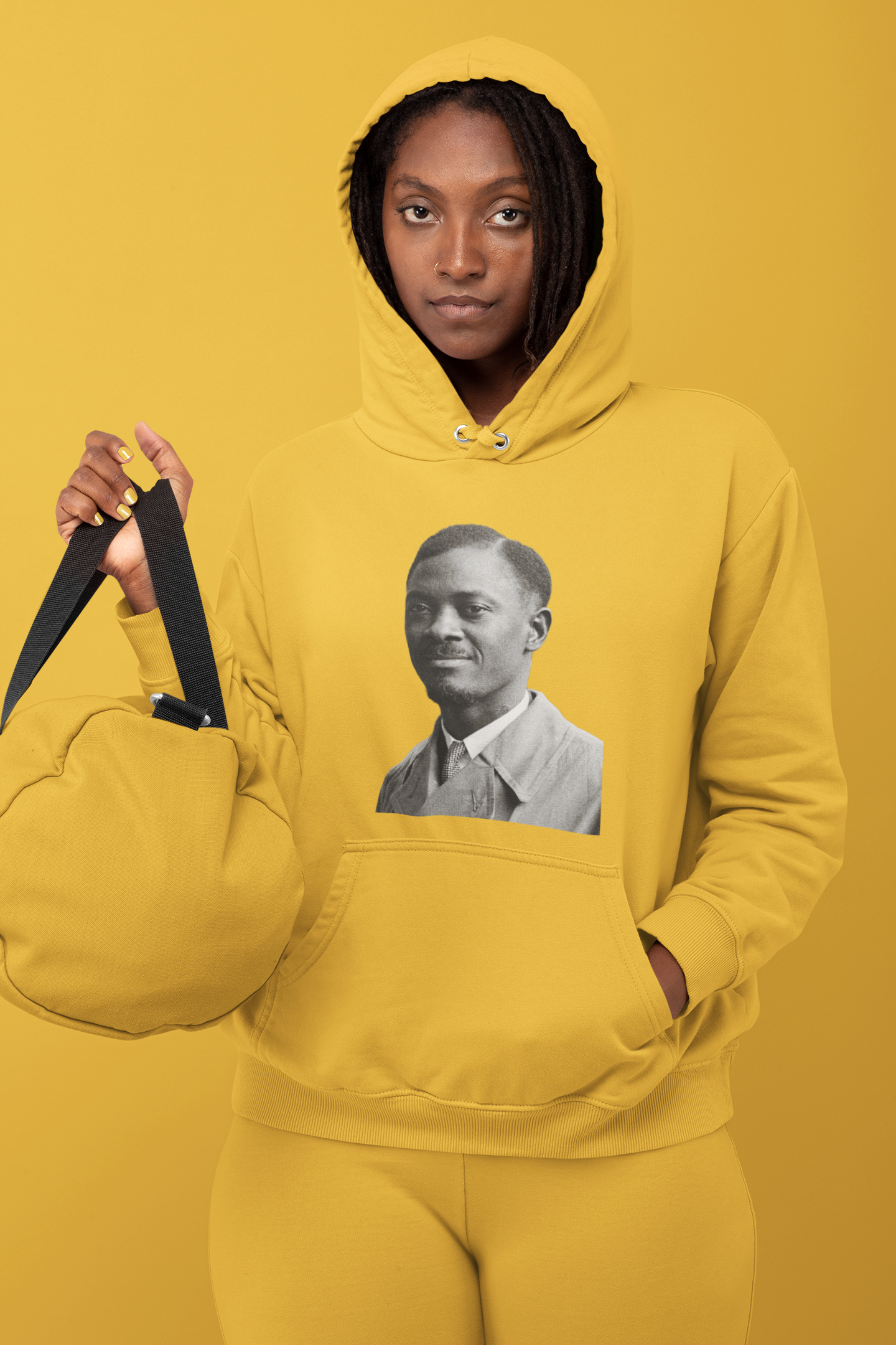 Sweat à capuche Femme imprimé Amilcar CABRAL