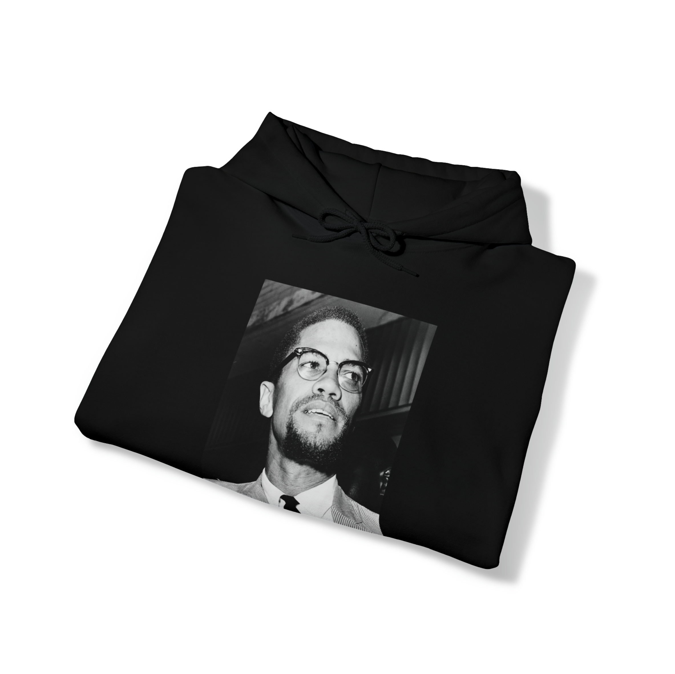 Sweat à capuche Hommes imprimé Malcolm X