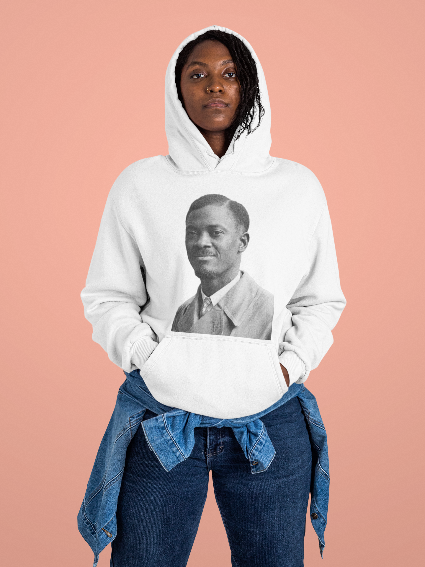 Sweat à Capuche Femme imprimé Emery Patrice LUMUMBA