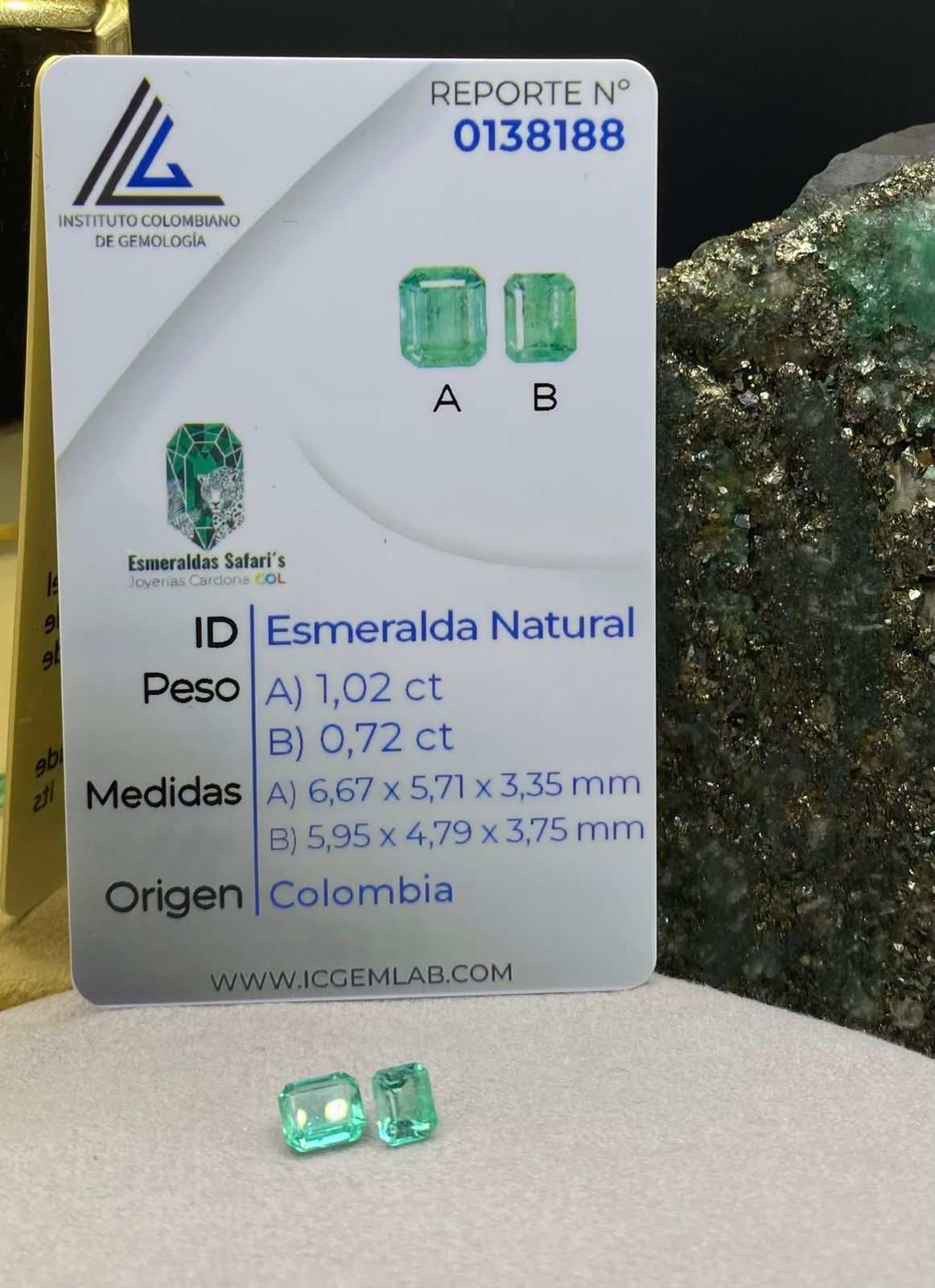 Esmeraldas naturales