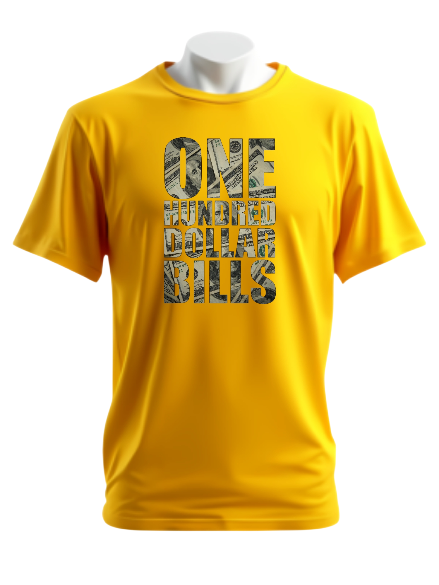 Yellow 'One Hundred Dollar Bills' T-Shirt