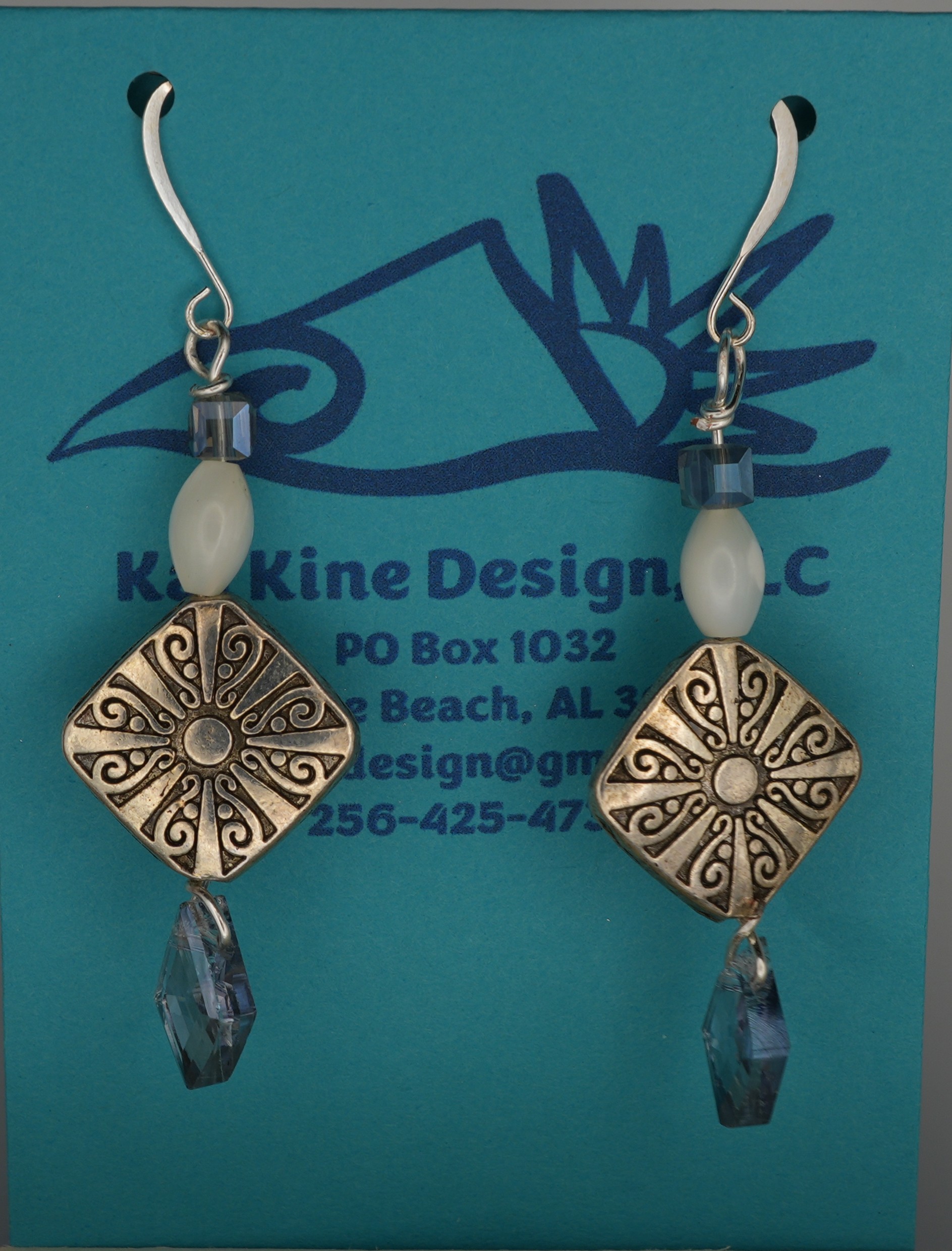 Handcrafted Geometric Dangle Earrings