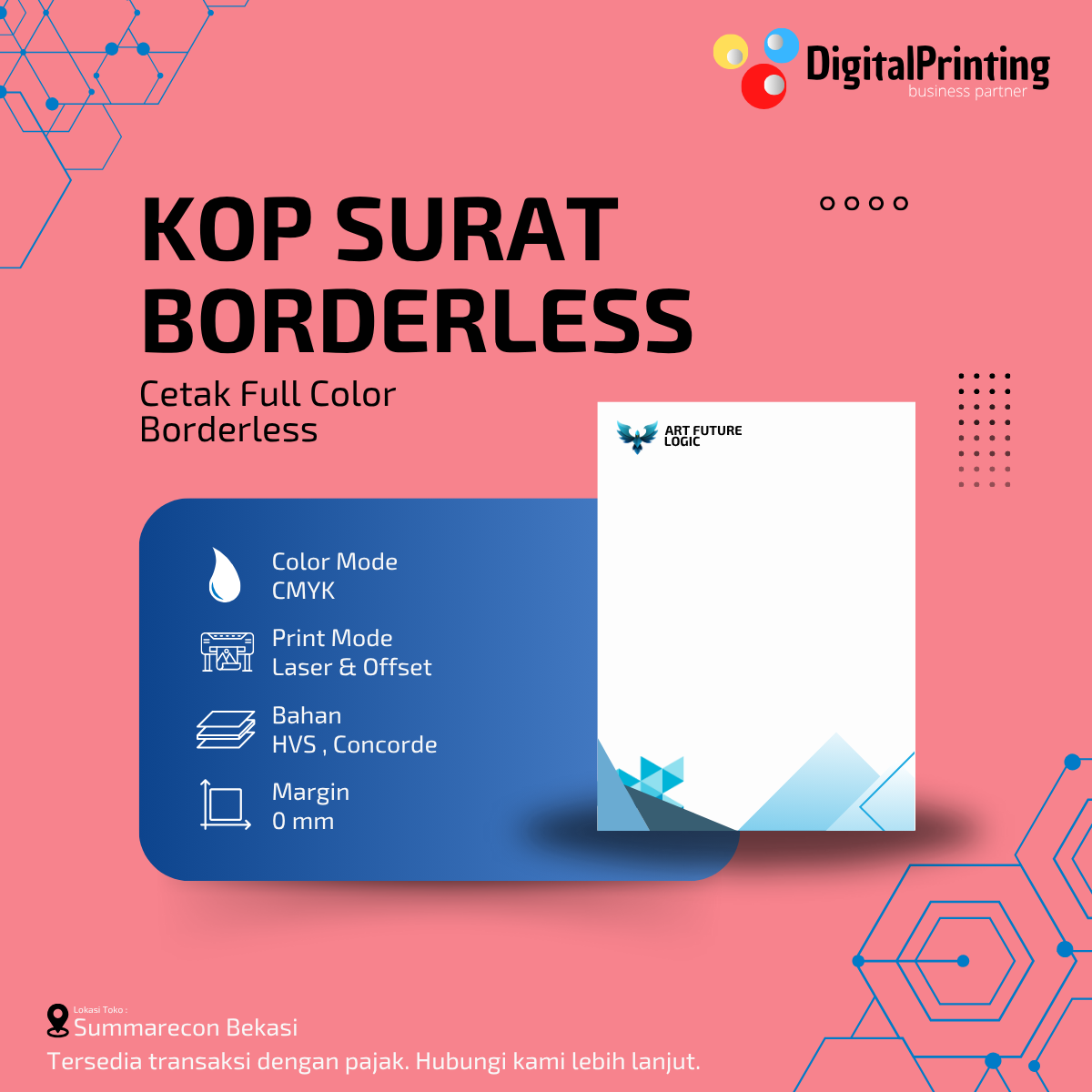 Cetak Kop Surat Premium Plus