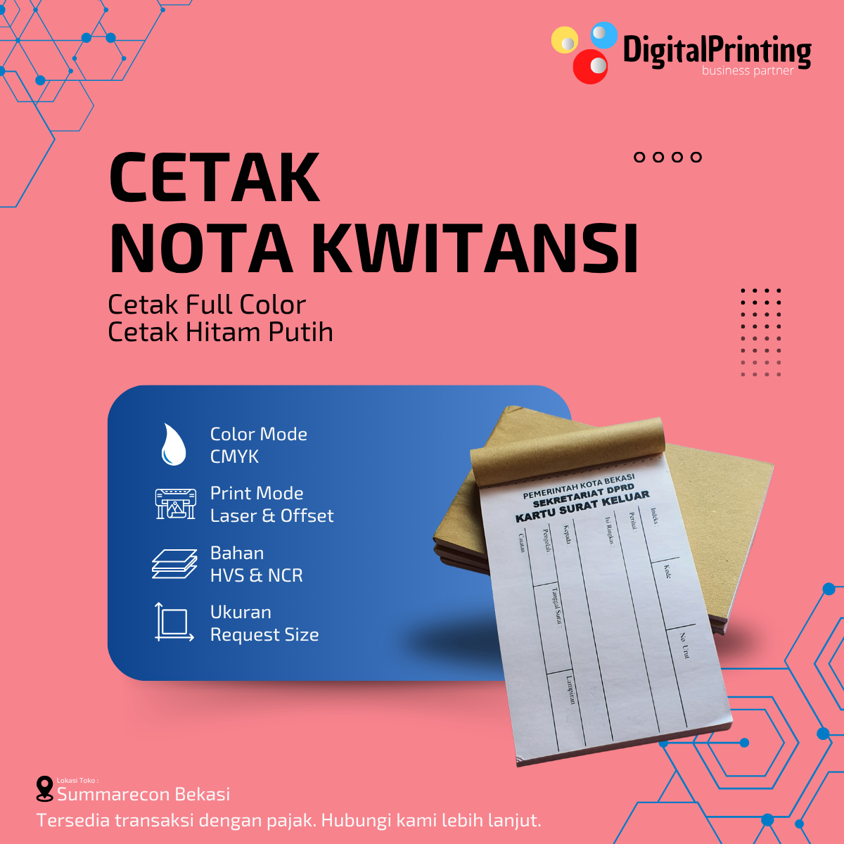 Cetak Nota Kwitansi