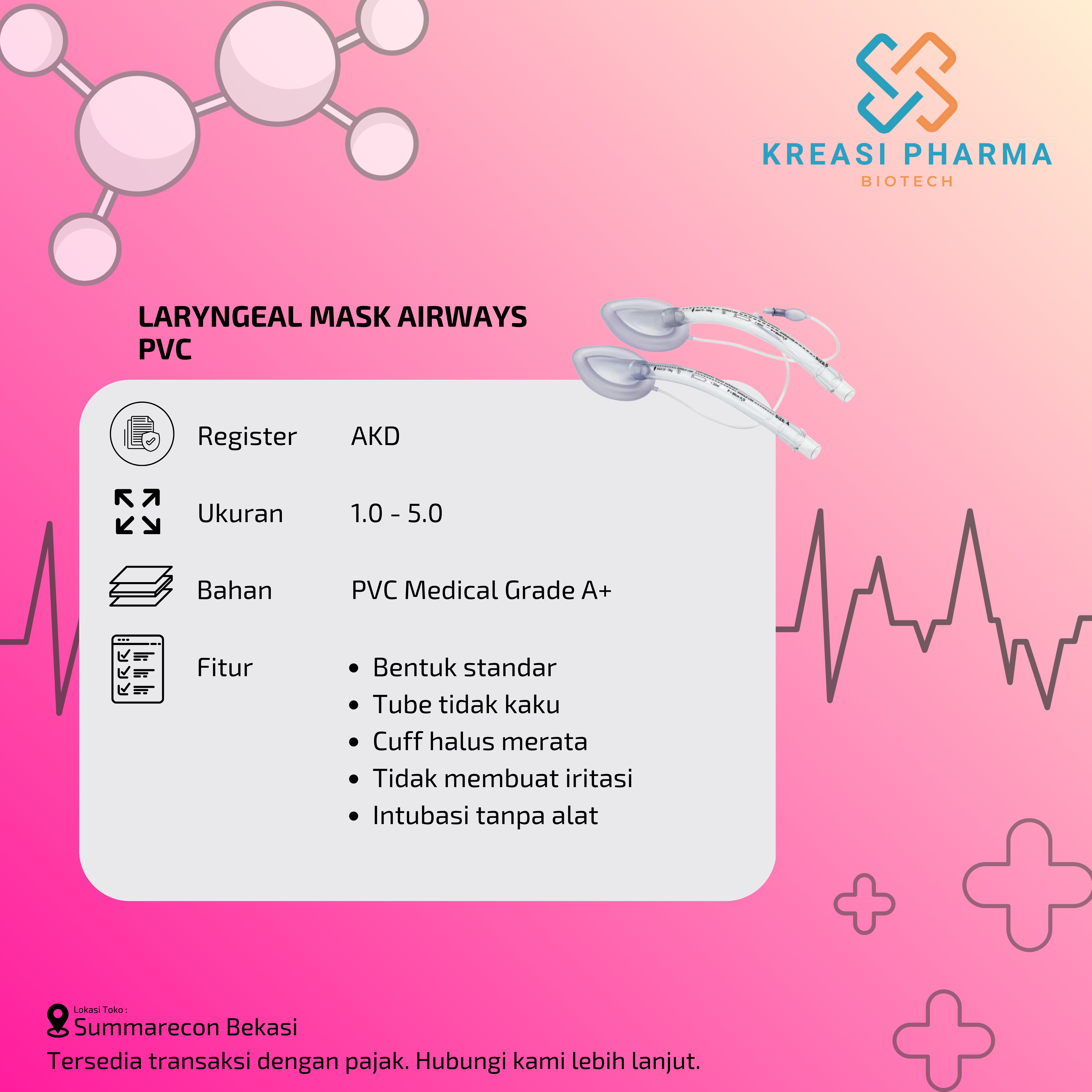 Laryngeal Mask Airways - PVC