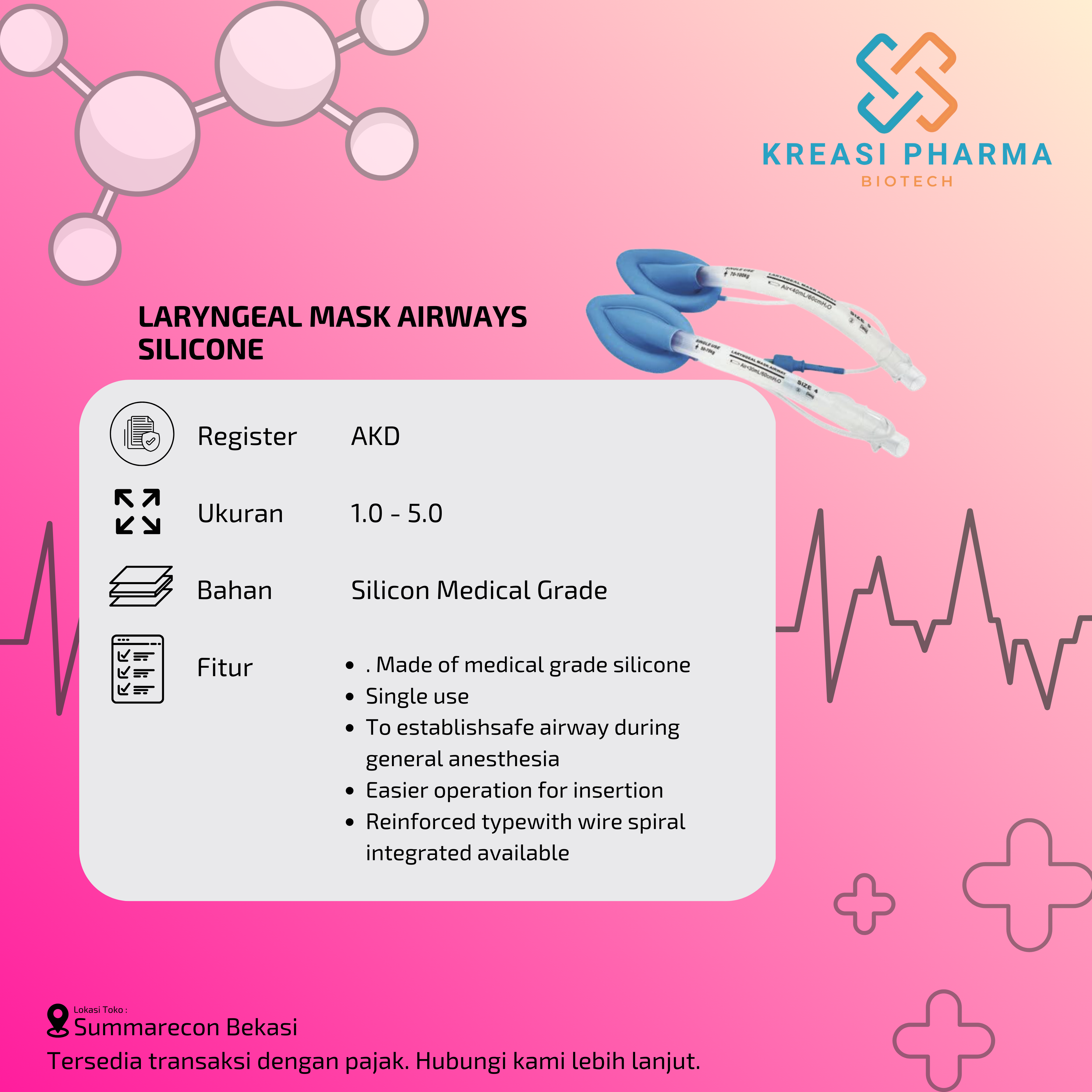 Laryngeal Mask Airways - Silicone