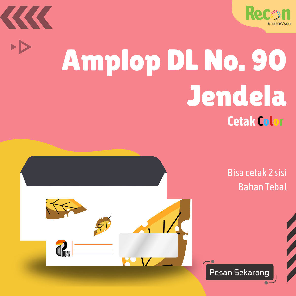 Cetak Amplop DL No. 90 Jendela