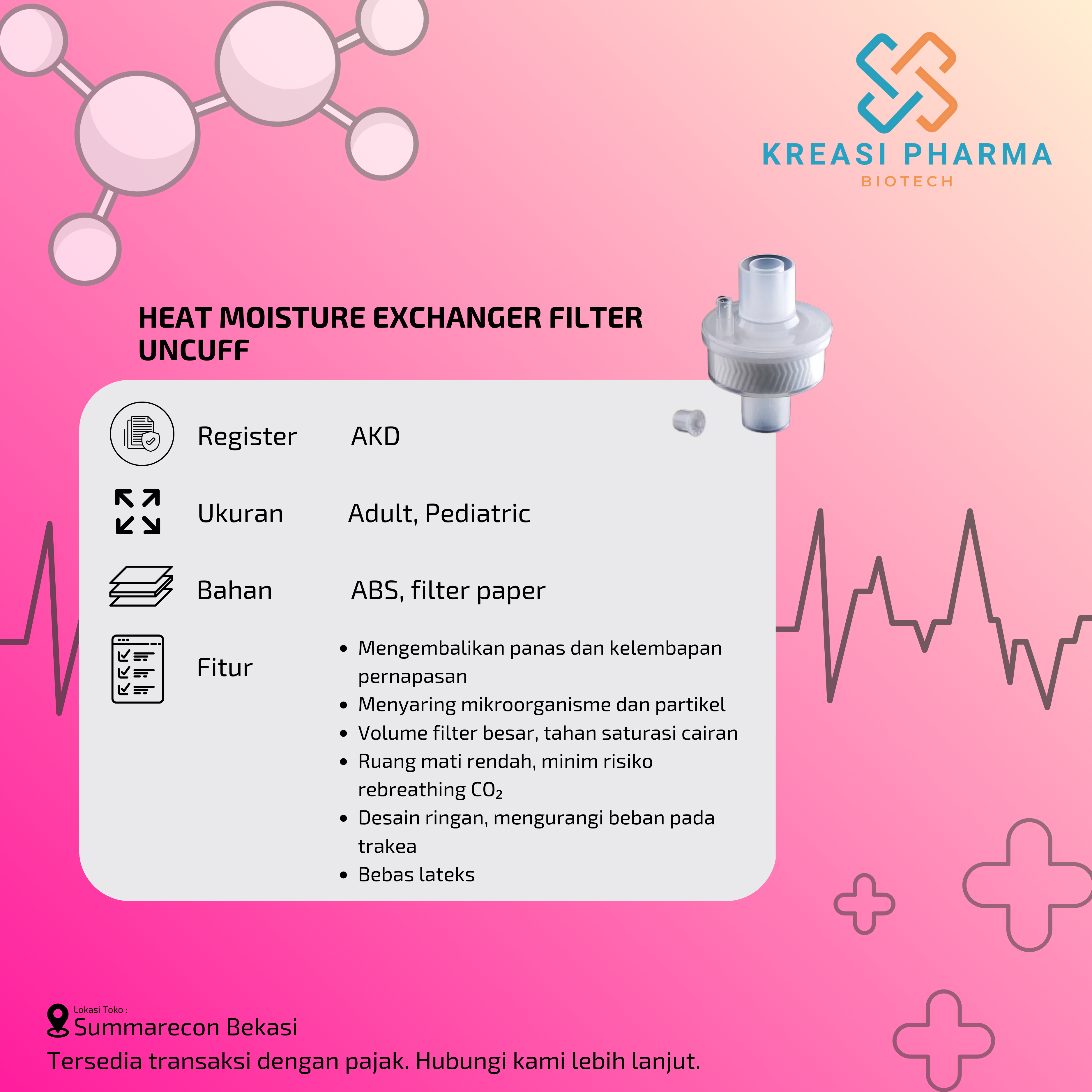 Heat Moisture Exchanger Filter - HMEF