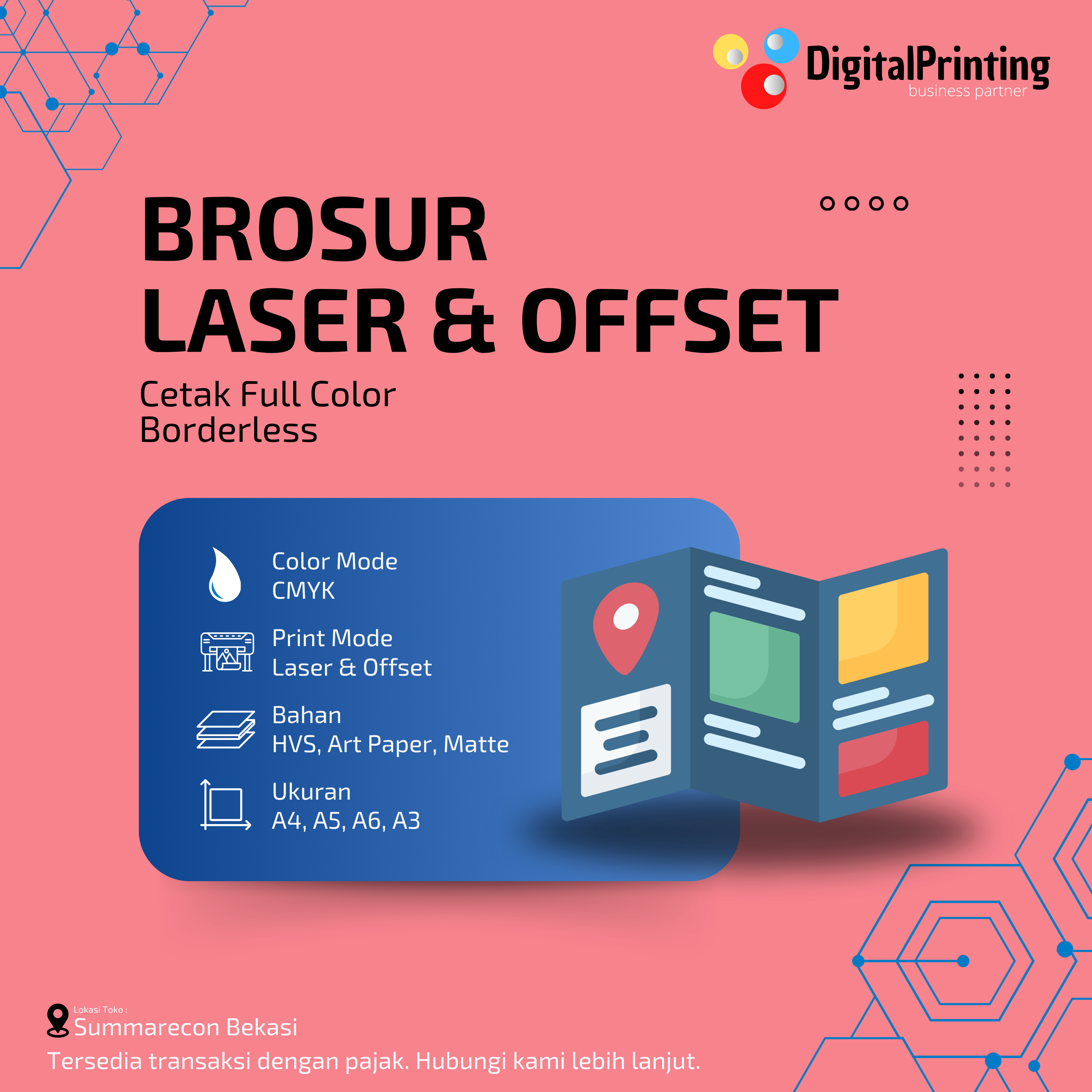 Cetak Brosur Premium Laser & Offset